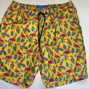 Beach Bros flamingos beach,pool short sz M New